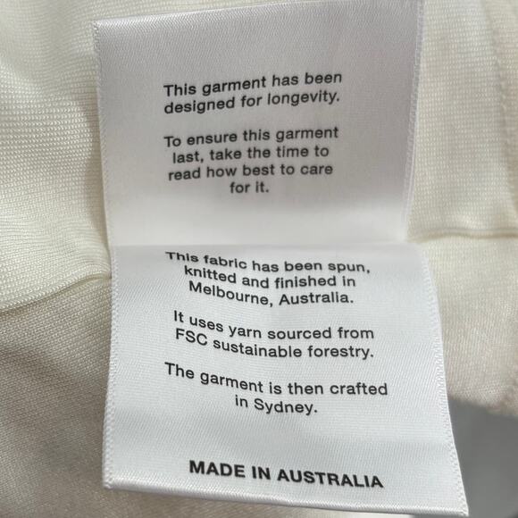 Esse Studios Ivory White Rib Strapless Tube Top - Picture 12 of 12